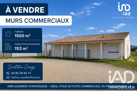 Vente Boutique/Local commercial 153 m&sup2; 345240 82700 Montech