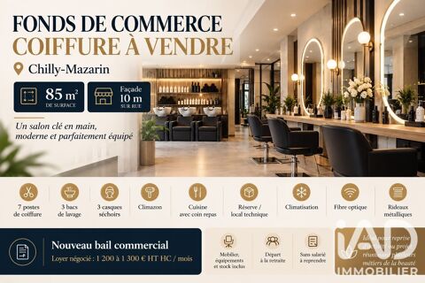 Vente Esth&eacute;tique, Coiffure 86 m&sup2; 44000 91380 Chilly-mazarin