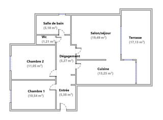  Appartement à vendre 3 pièces 71 m²