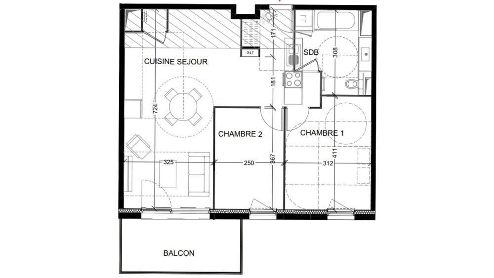 Vente Appartement 3 pièces