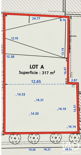  Terrain à vendre 317 m²