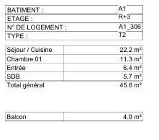  Appartement à vendre 2 pièces 45 m²
