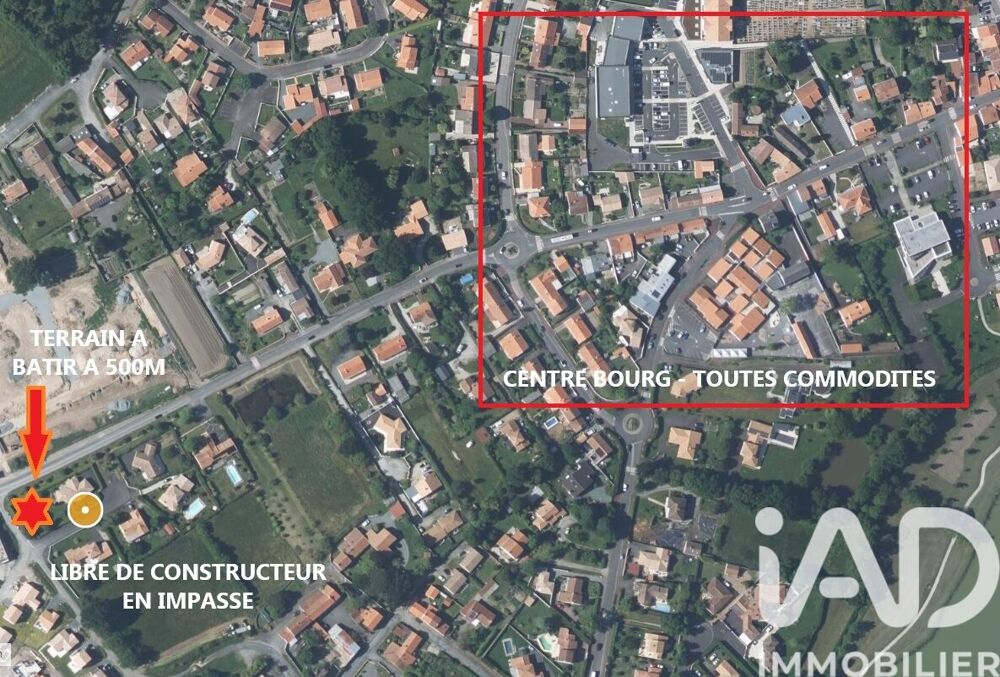 Vente Terrain Vente Terrain à bâtir 508 m&sup2; Le bignon