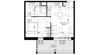  Appartement à vendre 2 pièces 39 m²