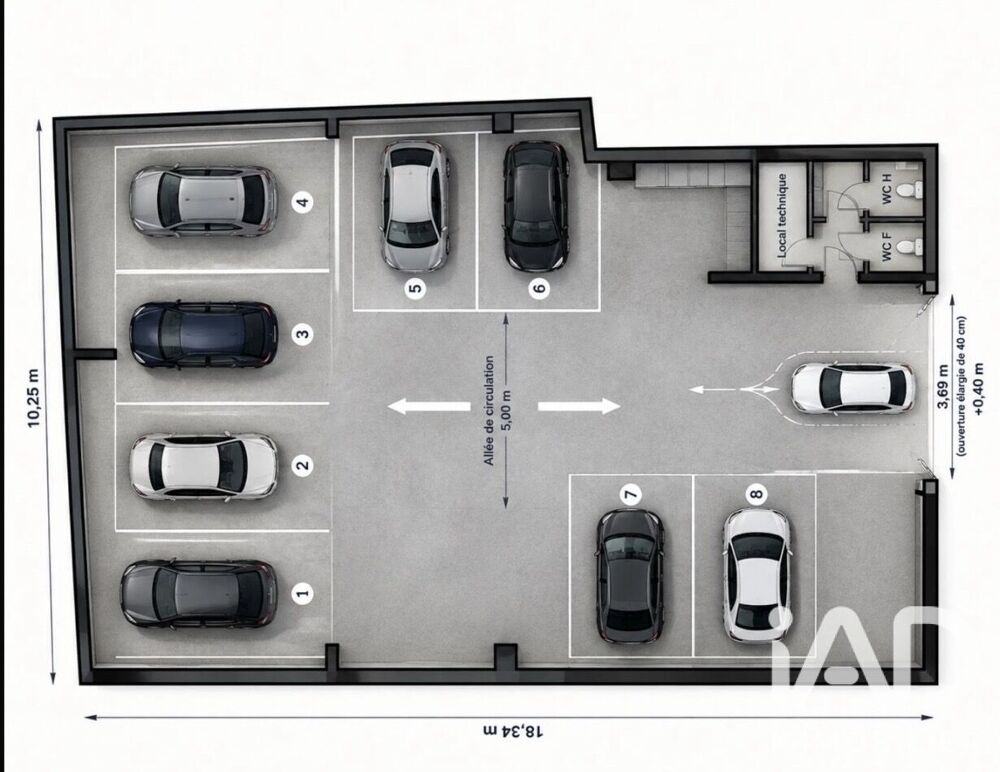 Vente Parking/Garage Vente Parking 188 m&sup2; Toulon