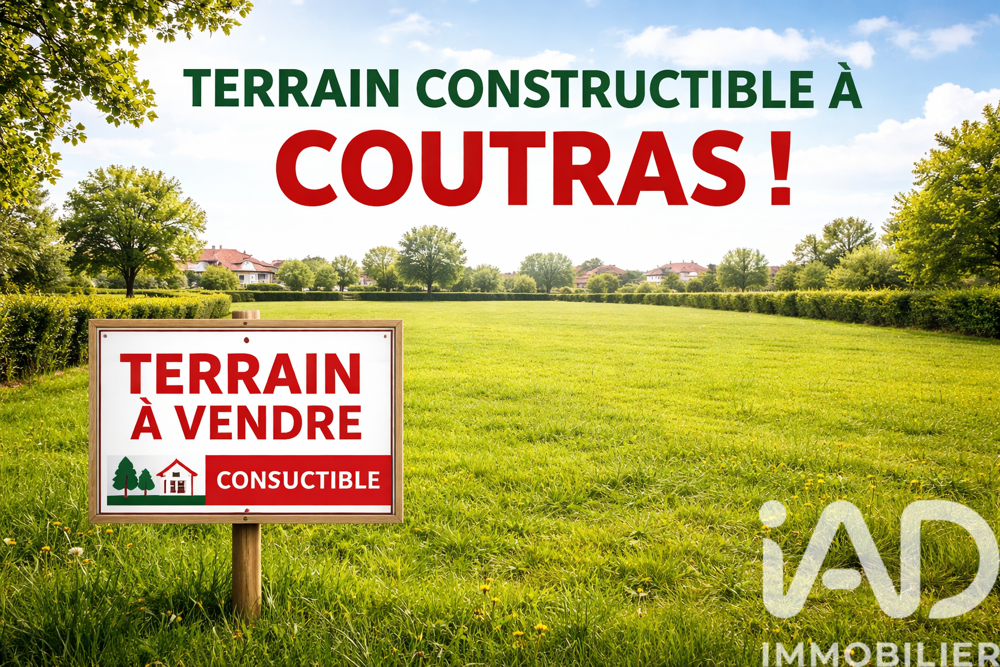 Vente Terrain Vente Terrain à bâtir 660 m&sup2; Coutras