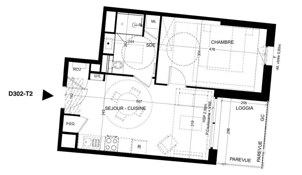 Vente Appartement 2 pièces