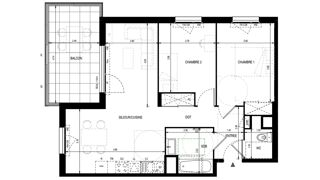  Appartement à vendre 3 pièces 62 m²