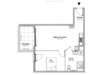  Appartement à vendre 2 pièces 44 m²