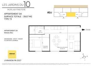  Appartement à vendre 2 pièces 40 m²