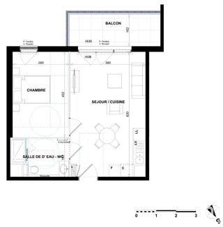  Appartement à vendre 2 pièces 41 m²