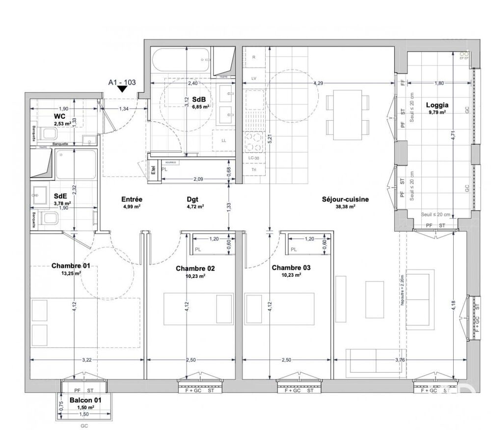 Vente Appartement Vente Appartement 4 pièces La rochelle