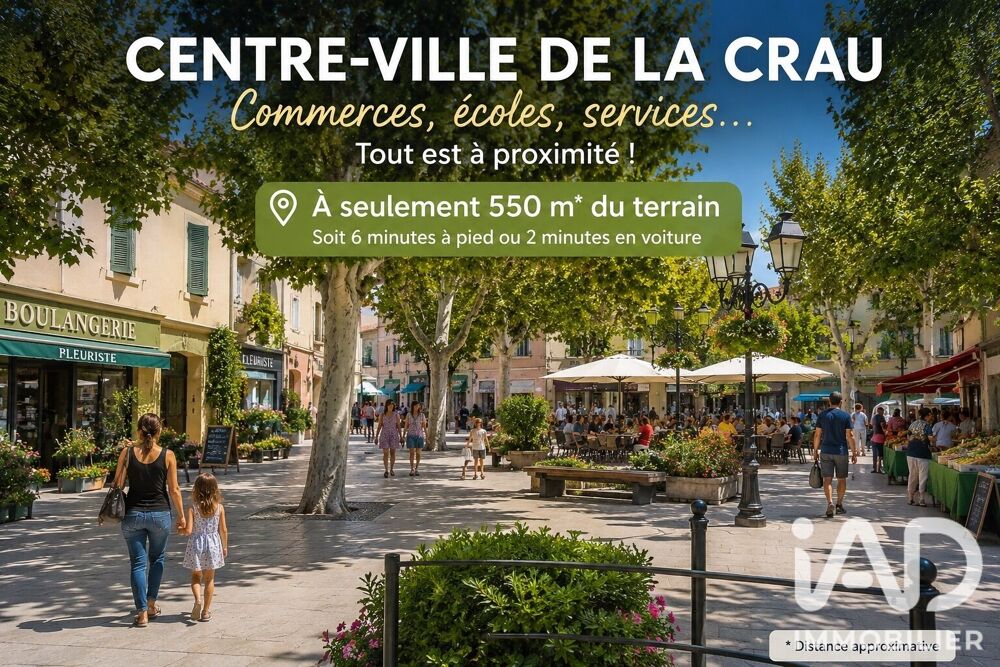 Vente Terrain Vente Terrain à bâtir 1 270 m&sup2; La crau