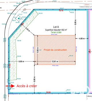  Terrain à vendre 602 m²