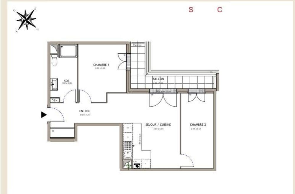 Vente Appartement Vente Appartement 3 pièces Noiseau
