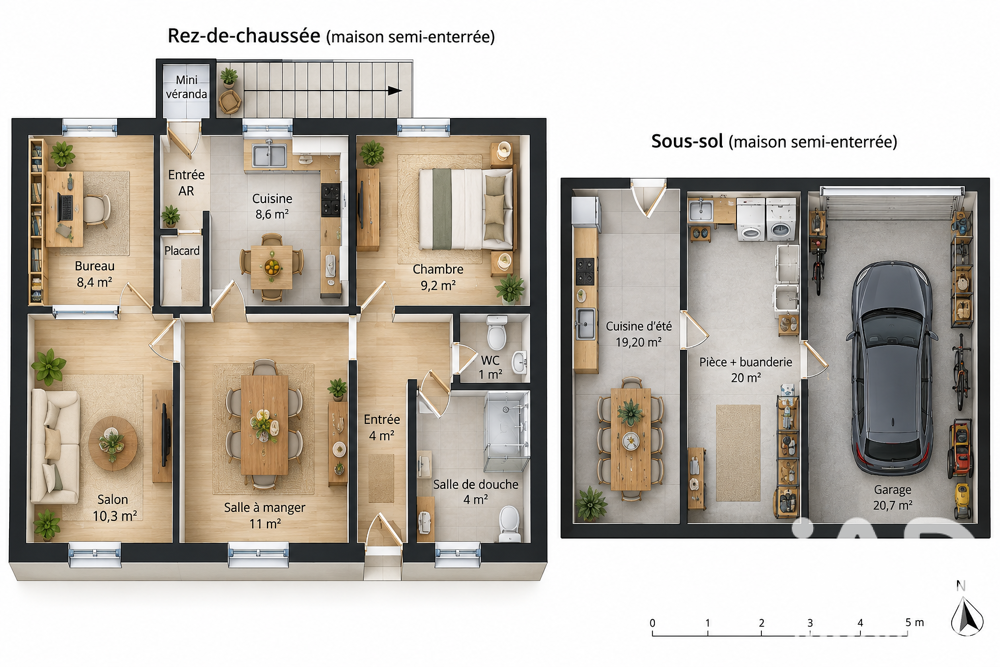 Vente Maison Vente Maison/villa 5 pièces Désertines