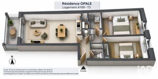  Appartement à vendre 3 pièces 63 m²