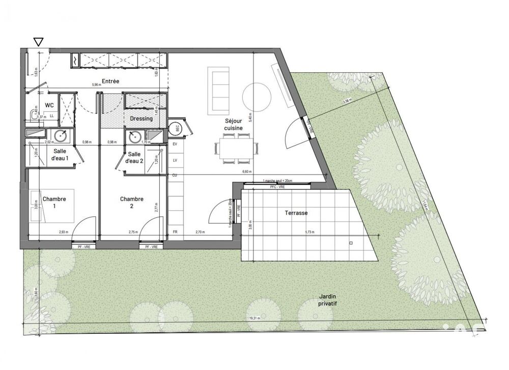 Vente Appartement 3 pièces