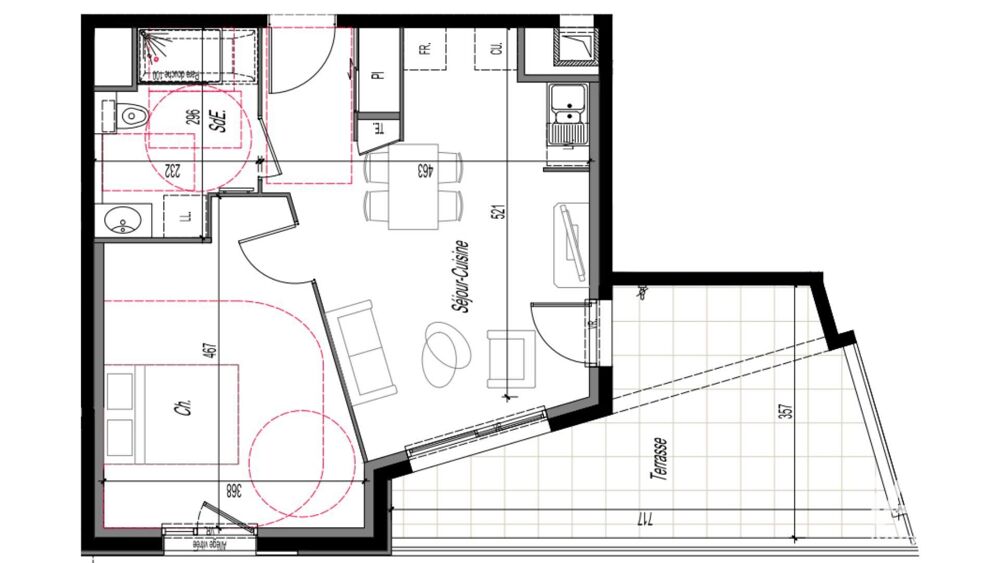 Vente Appartement 2 pièces