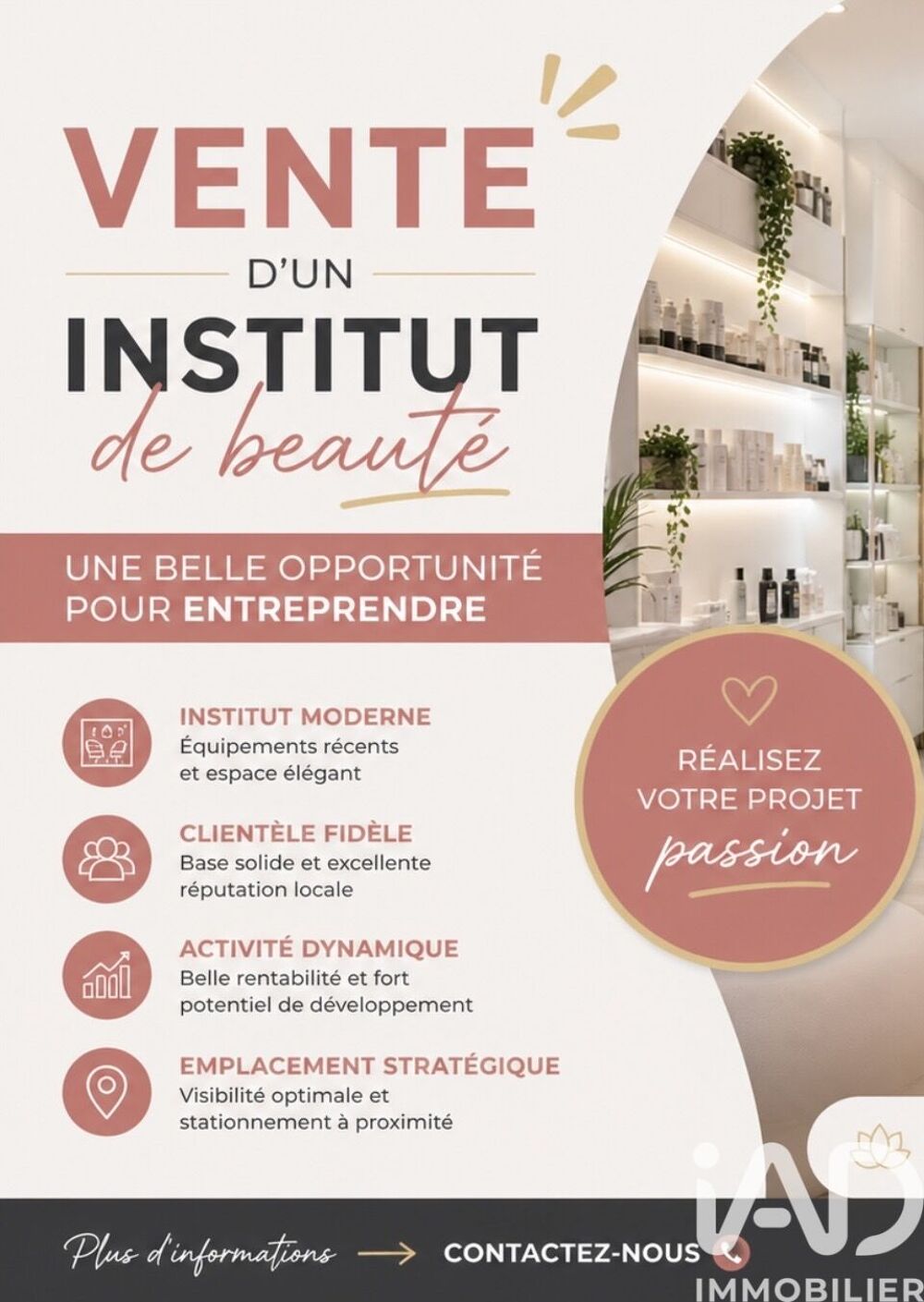   Vente Esthétique, Coiffure 