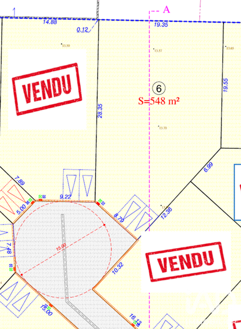 Vente Terrain Vente Terrain à bâtir 548 m&sup2; Challans
