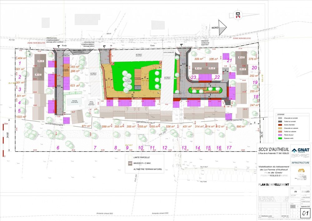 Vente Terrain Vente Terrain à bâtir 301 m&sup2; Presles-en-brie