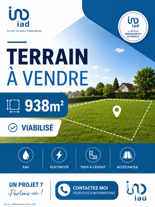  Terrain à vendre 938 m²