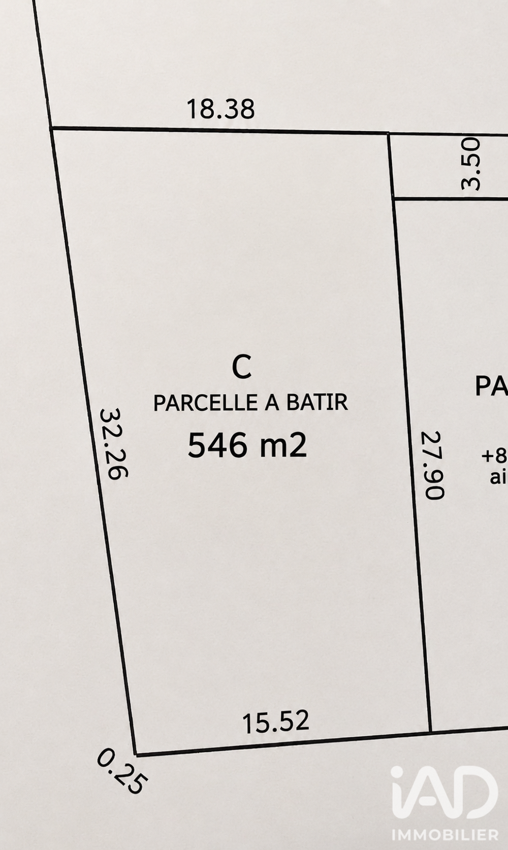 Vente Terrain Vente Terrain à bâtir 546 m&sup2; Le tampon