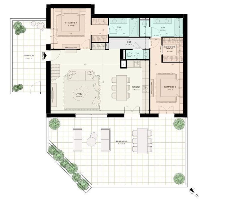 Vente Appartement 4 pièces