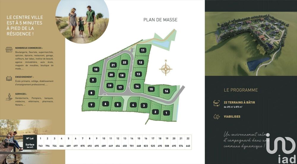 Vente Terrain Vente Terrain 495 m&sup2; Hucqueliers