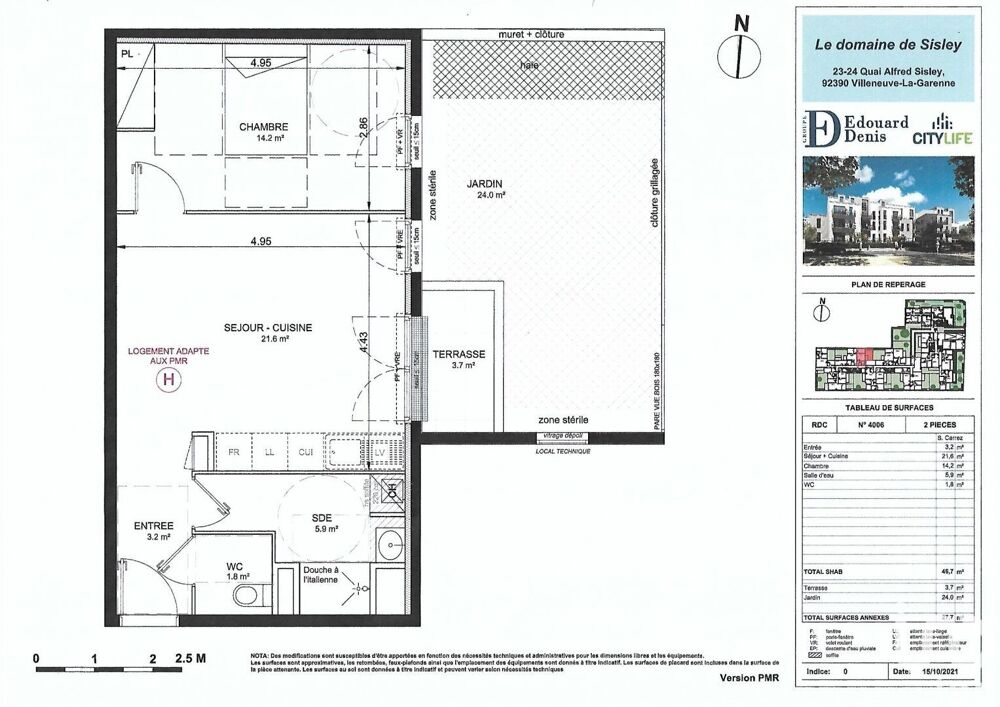 Vente Appartement 2 pièces