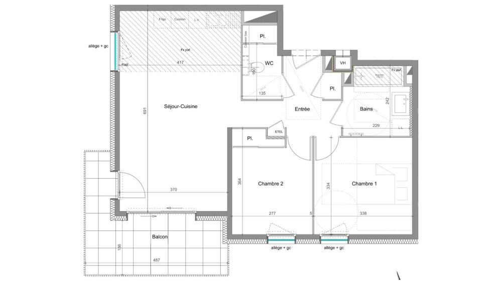Vente Appartement 3 pièces