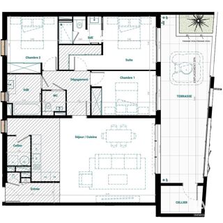  Appartement � vendre 4 pi�ces 109 m�