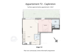  Appartement à vendre 2 pièces 42 m²