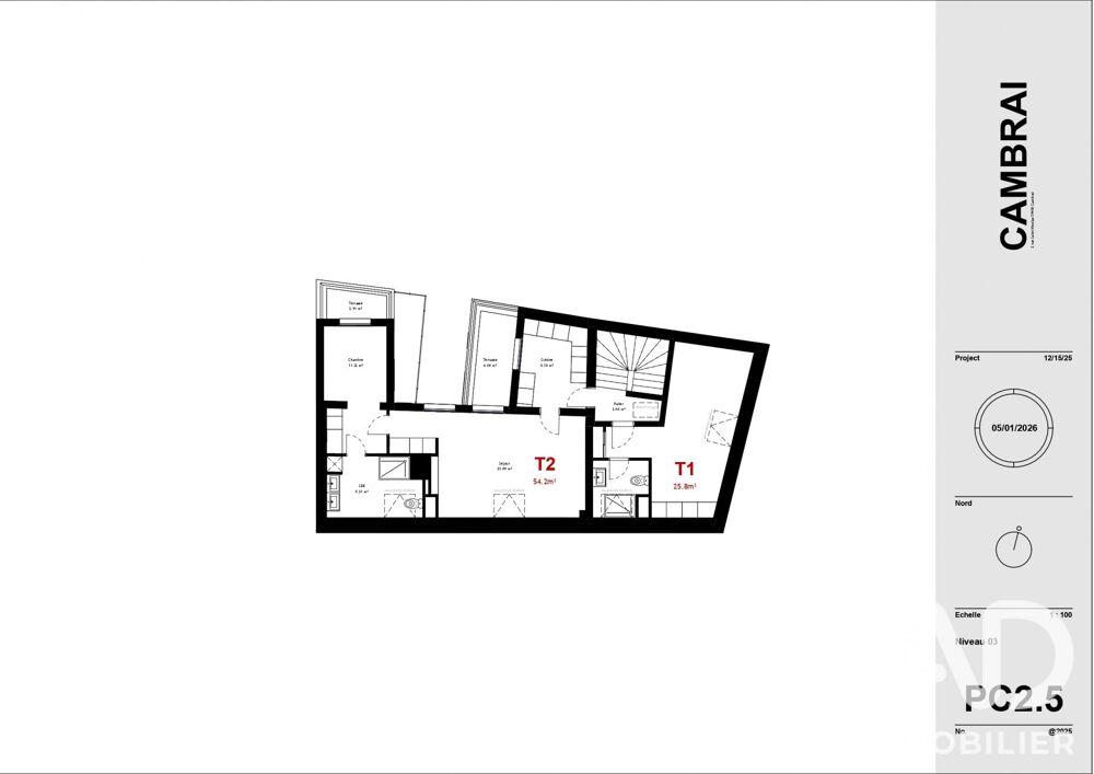 Vente Immeuble Vente Immeuble 477 m&sup2; Cambrai