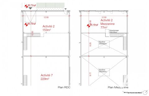   Vente Boutique/Local commercial 230 m&sup2; 