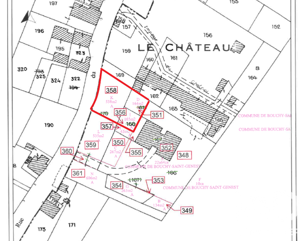 Vente Terrain Vente Terrain à bâtir 1 734 m&sup2; Bouchy saint genest