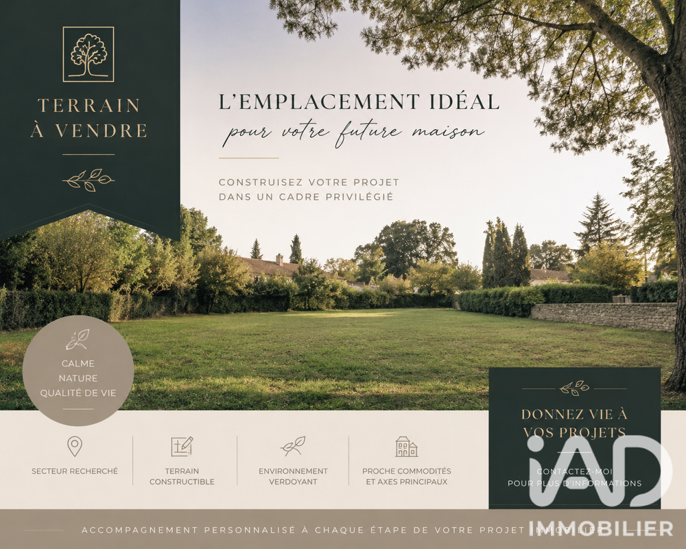 Vente Terrain Vente Terrain à bâtir 253 m&sup2; Villecresnes