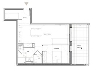  Appartement à vendre 2 pièces 54 m²