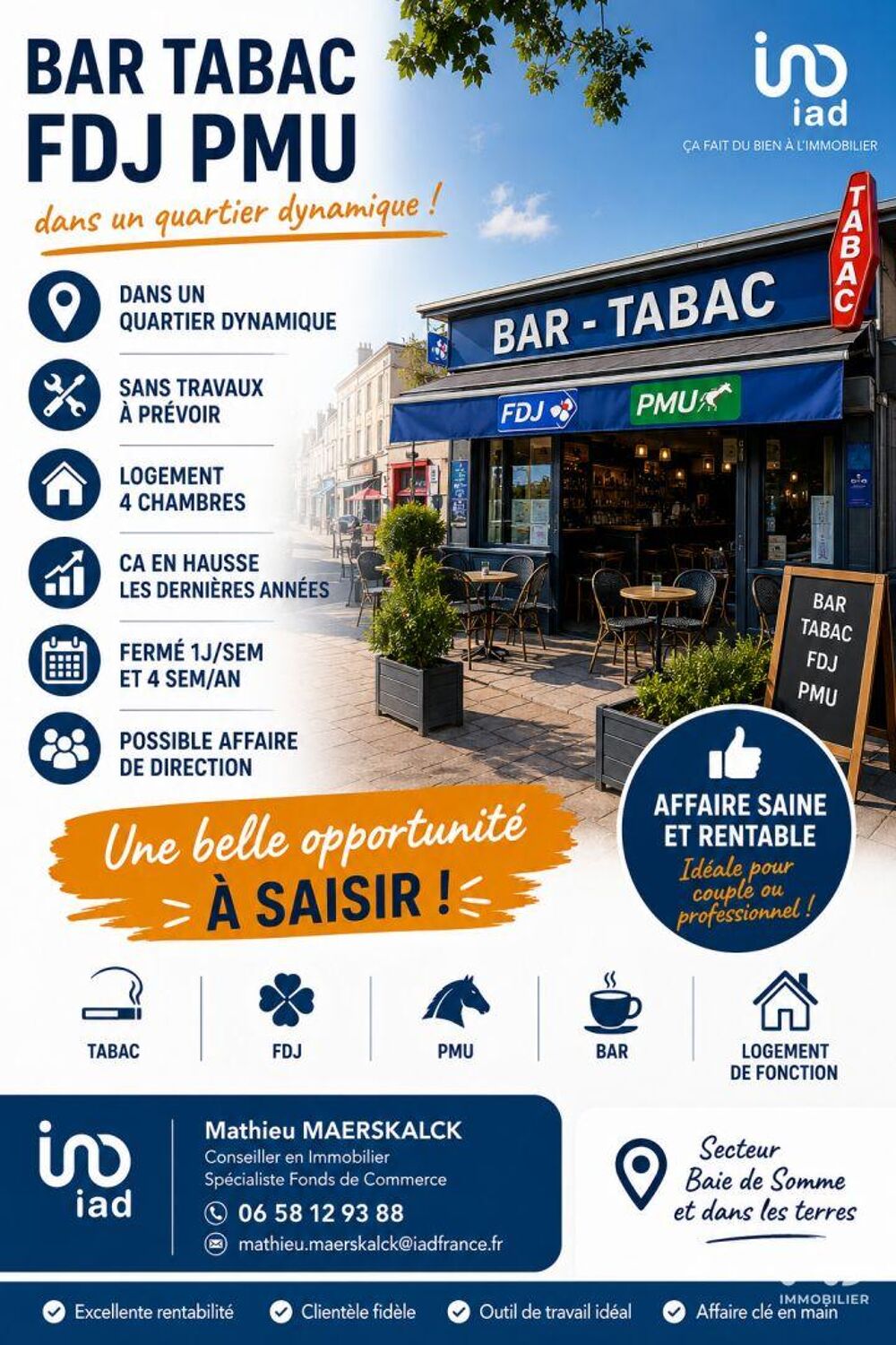   Vente Bar-tabac 1 m&sup2; 