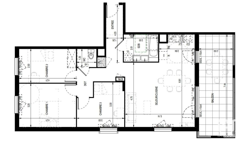 Vente Appartement 4 pièces