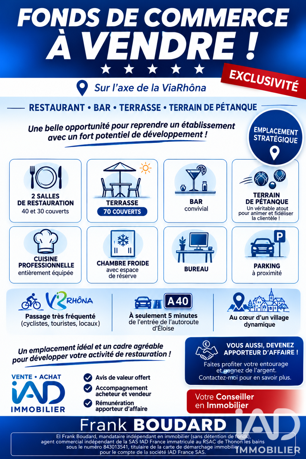   Vente Restaurant Clarafond-arcine