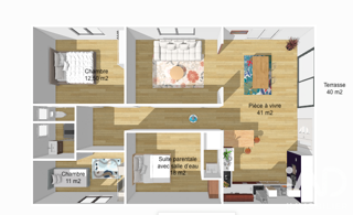  Appartement à vendre 4 pièces 101 m²