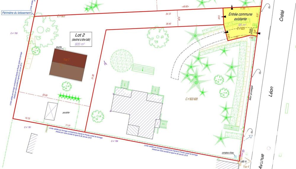 Vente Terrain Vente Terrain à bâtir 920 m&sup2; Méré
