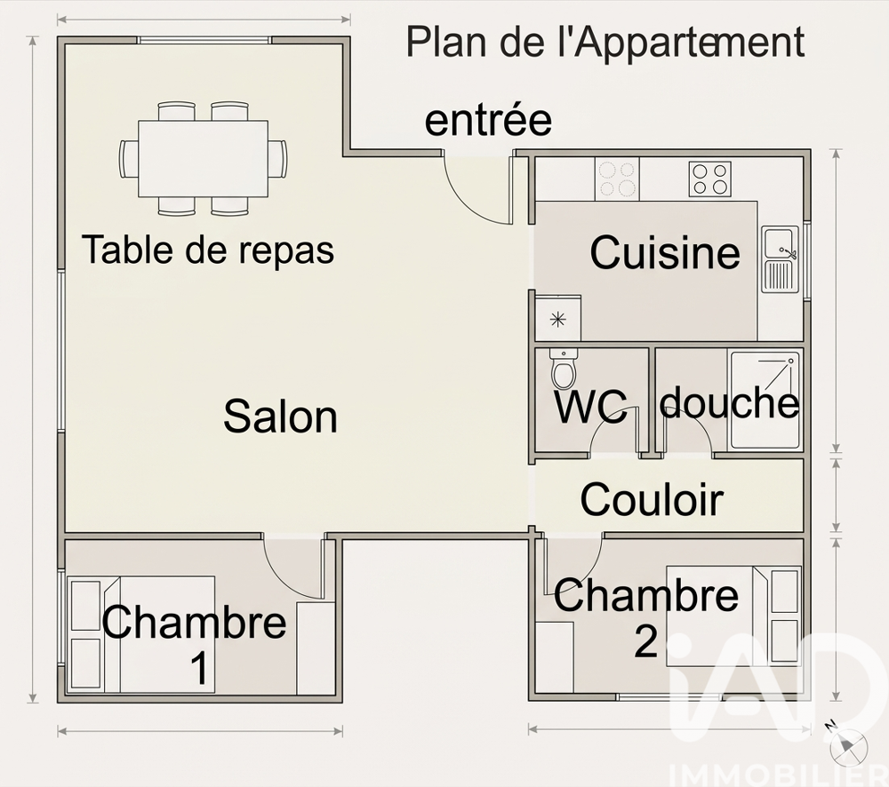 Vente Appartement 4 pièces