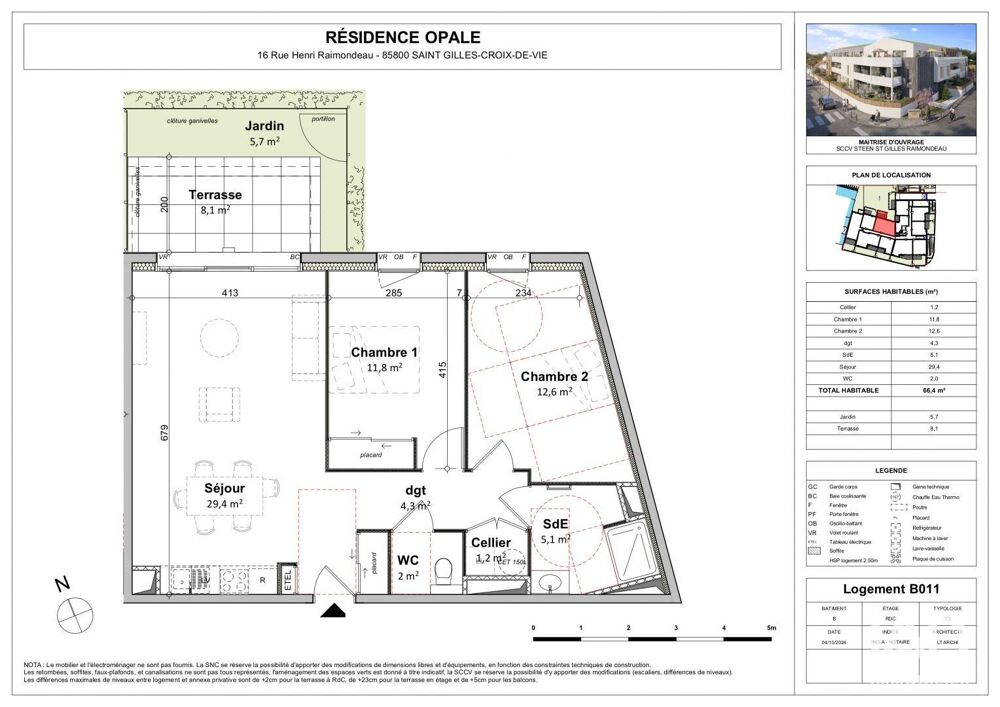 Vente Appartement 3 pièces