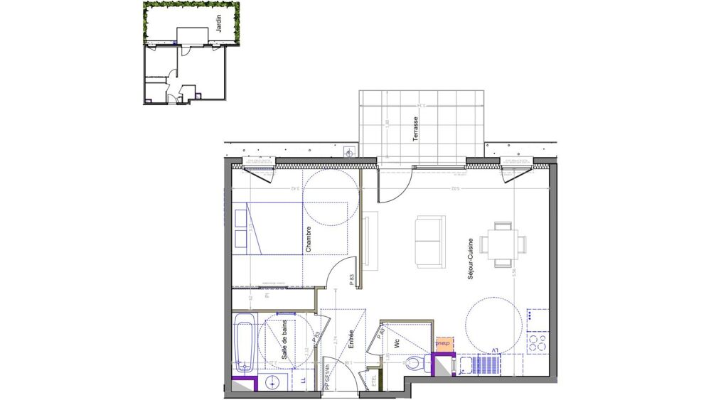 Vente Appartement 2 pièces
