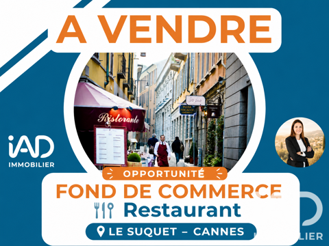Vente Restaurant 80 m&sup2; 285000 06400 Cannes