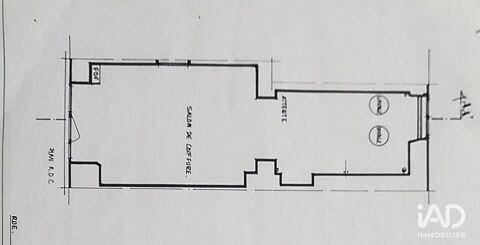 Vente Boutique/Local commercial 25 m&sup2; 49500 75019 Paris