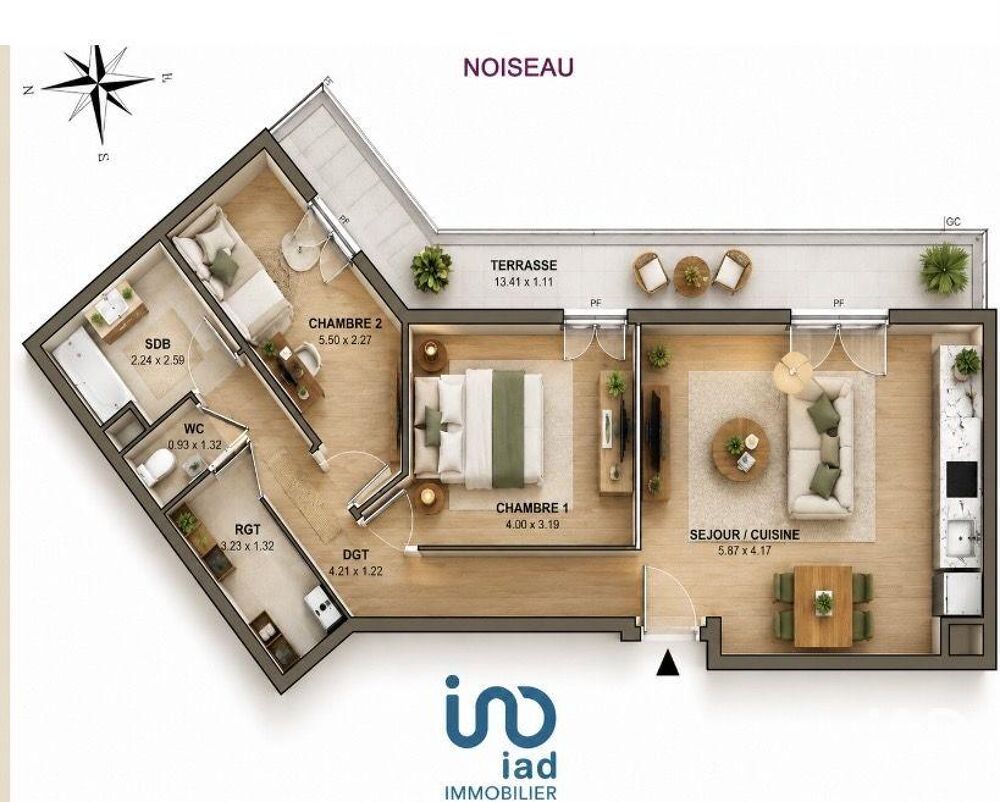 Vente Appartement Vente Appartement 3 pièces Noiseau